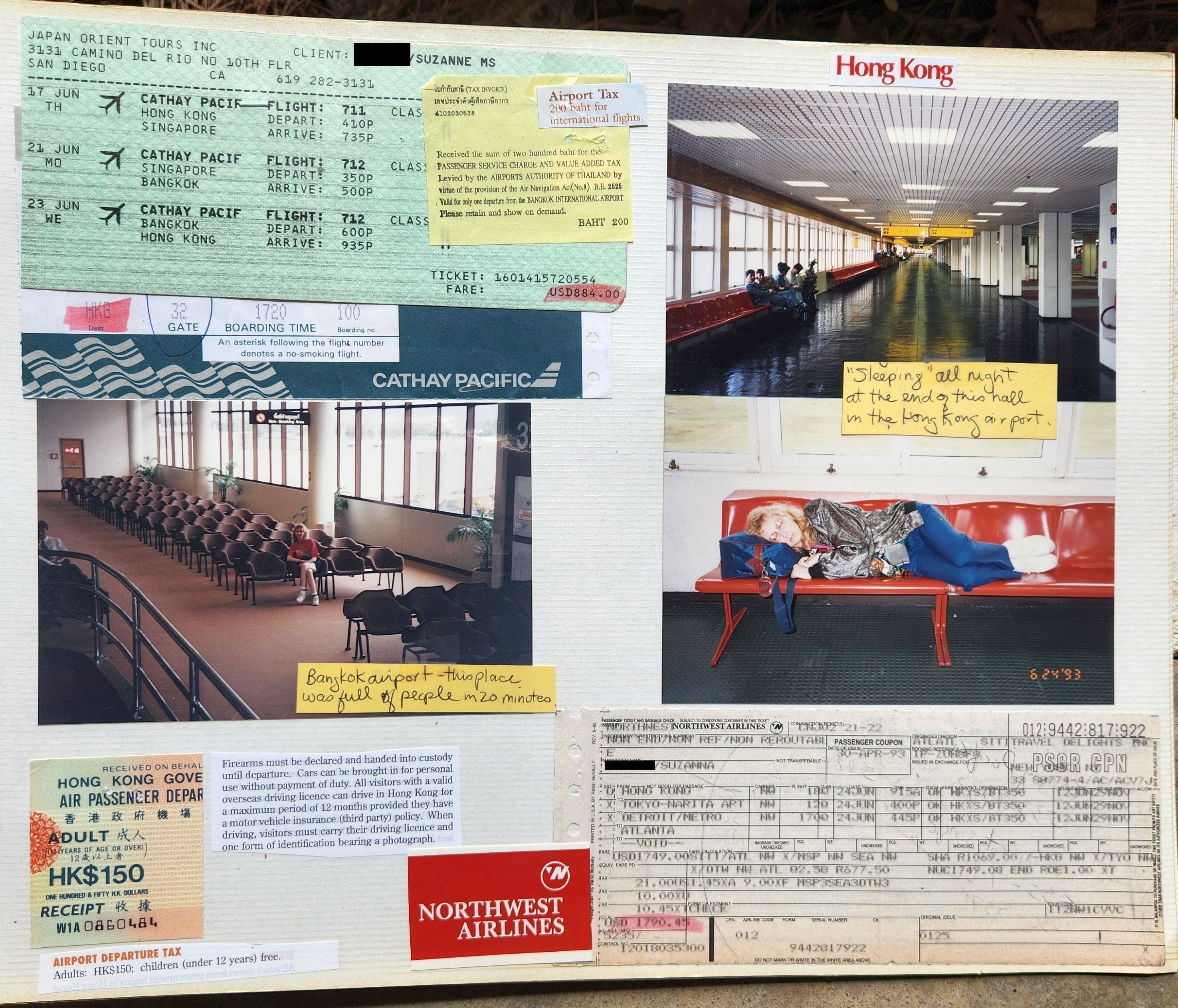 1993 Suzanna Travels to Asia